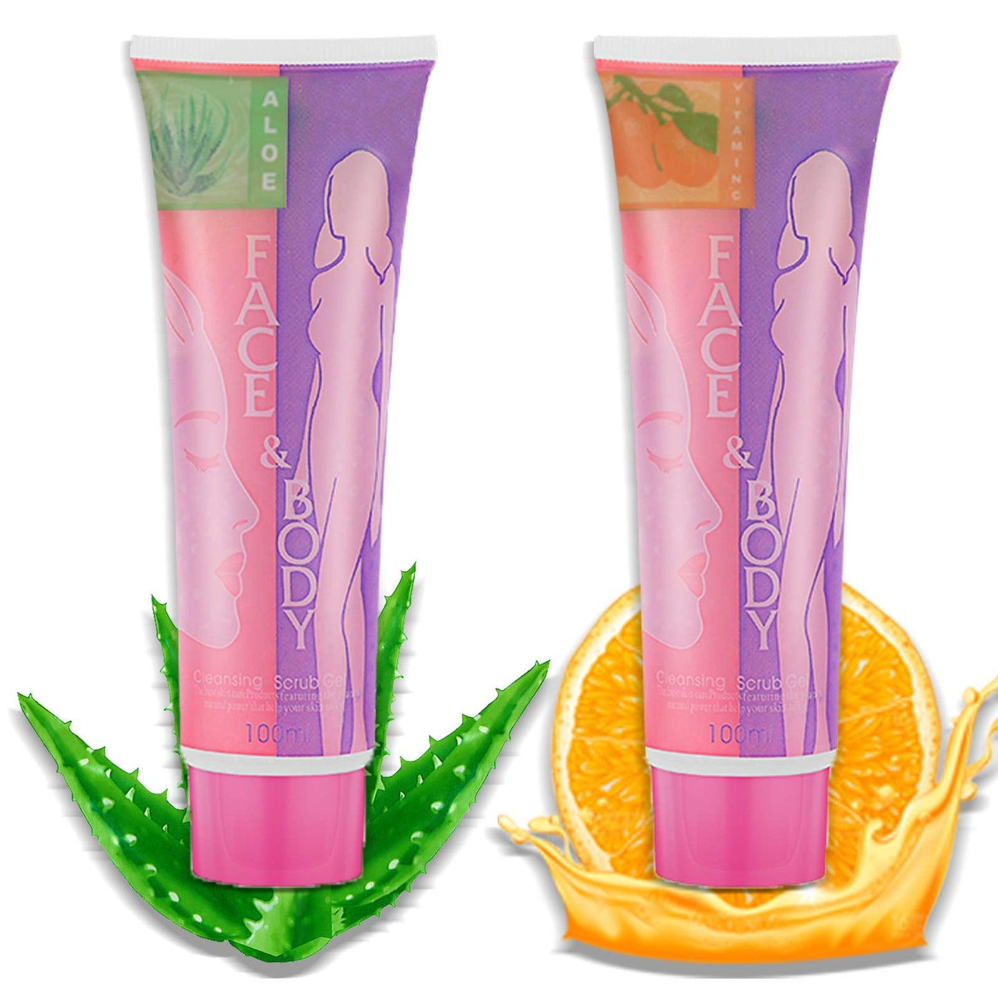 Face And Body Cleansing Scrub Gel..